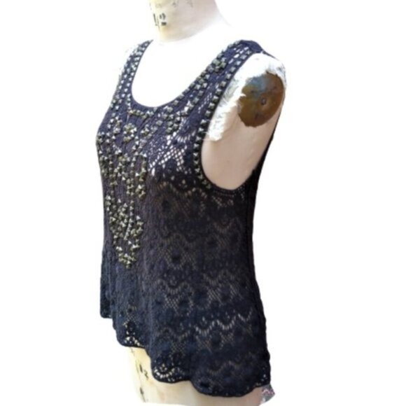 Urban Outfitters Ecote Queens crochet lace with studs tank top - Picture 6 of 12